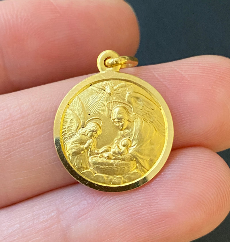 Guardian Angel 18K Gold Italian Charm