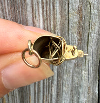 Vintage 14K Gold Ice Hockey Skate Charm