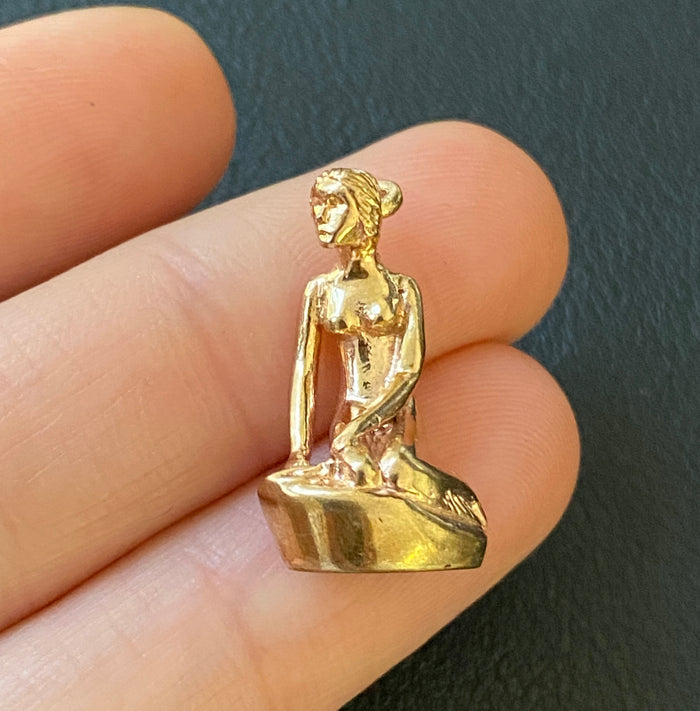 Vintage Denmark “The Little Mermaid” Statue Charm