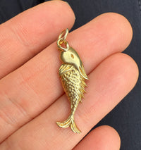 Vintage 14K Gold Fish Charm