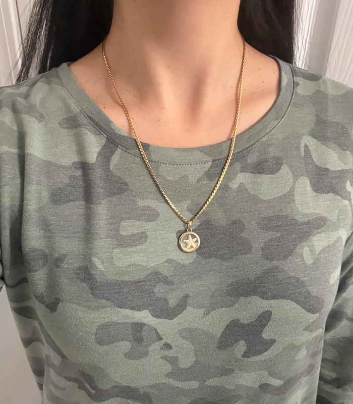 Vintage 18K Gold Uno A Erre "S" Link Chain, 22" Long