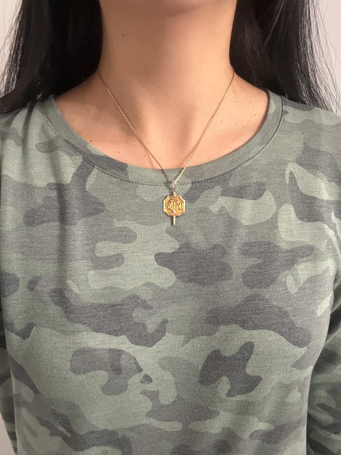 Vintage 18K Gold Biker Chain, 16-17" Long