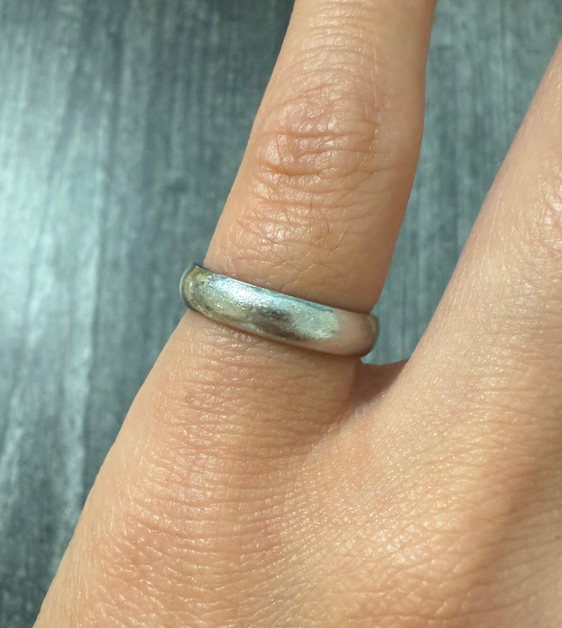 Vintage Platinum Band, Size 4.75