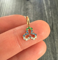 Devon Woodhill Sapphire and Diamond Trefoil Charm