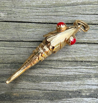 Vintage 18K Gold Articulated Fish Charm