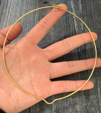 Vintage 14K Gold Wire Collar, 14.4" Circumference