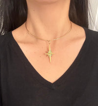 Vintage 14K Gold Wire Collar, 14.4" Circumference