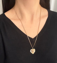 Vintage 14K Gold Curb Link Chain, 24.25" Long