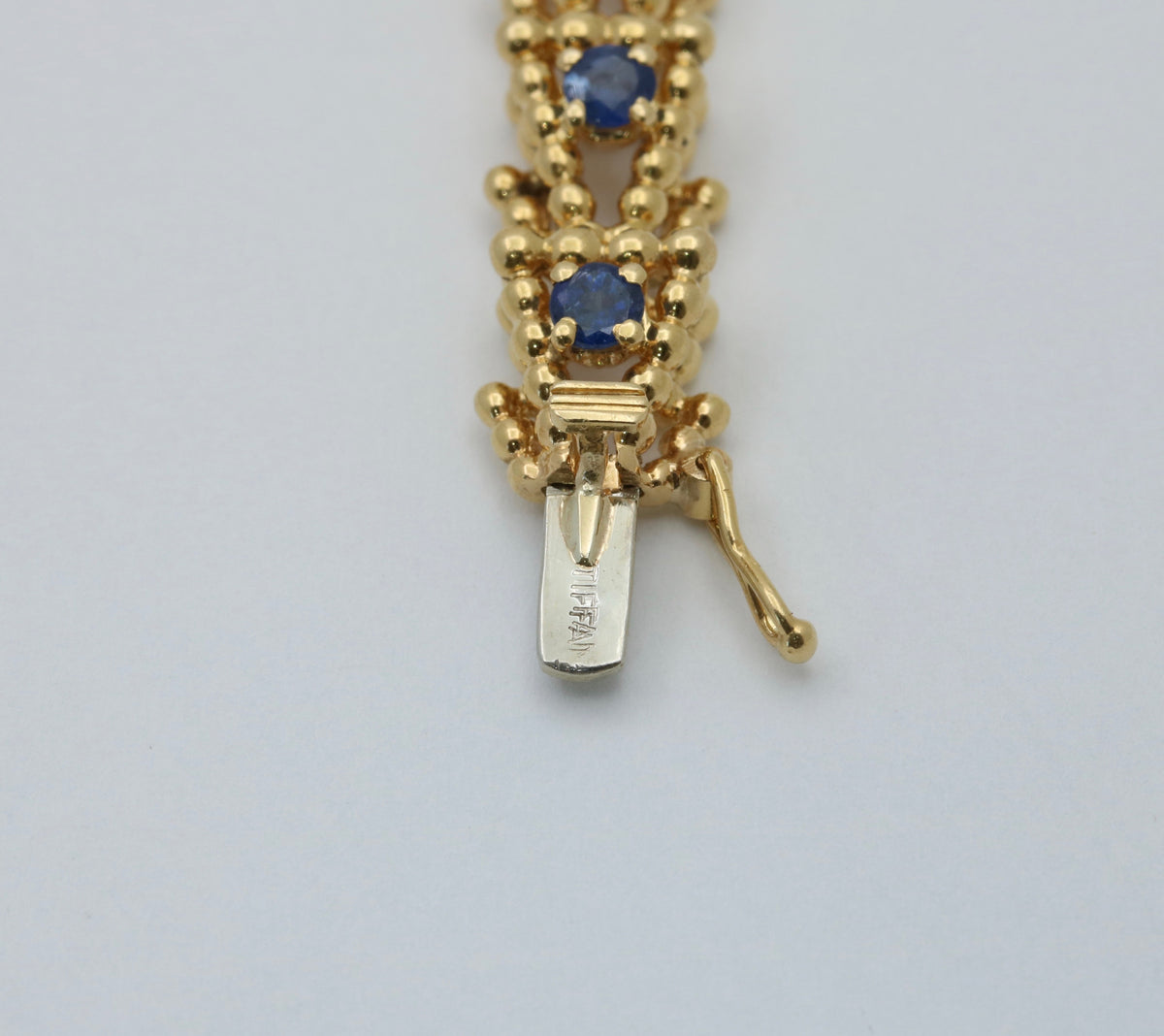 Vintage Tiffany & Co Sapphire and 18K Gold Bracelet