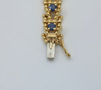 Vintage Tiffany & Co Sapphire and 18K Gold Bracelet