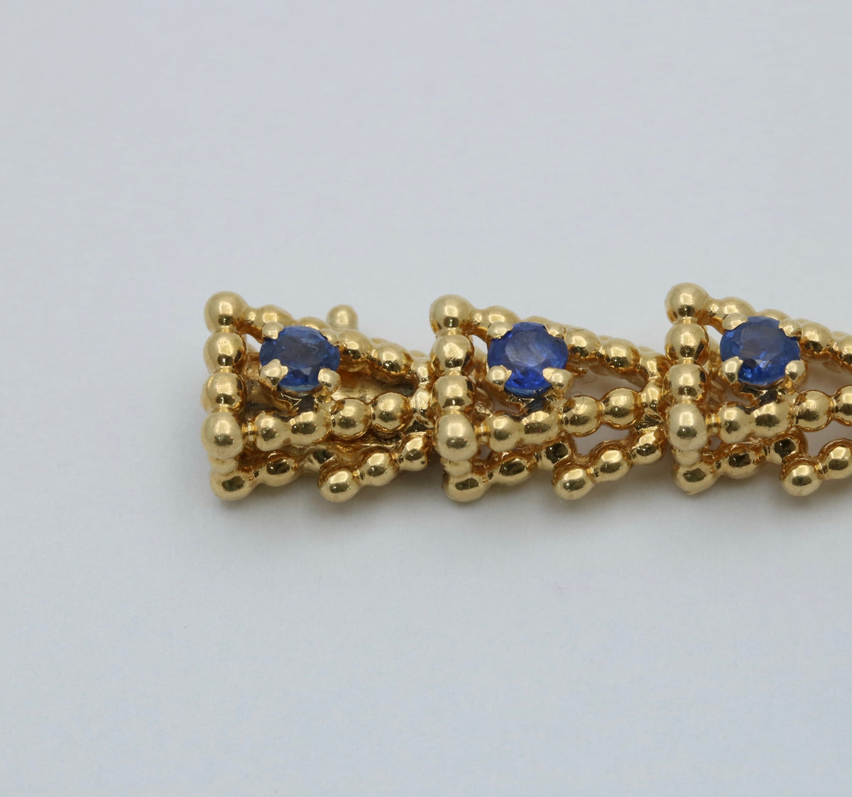 Vintage Tiffany & Co Sapphire and 18K Gold Bracelet