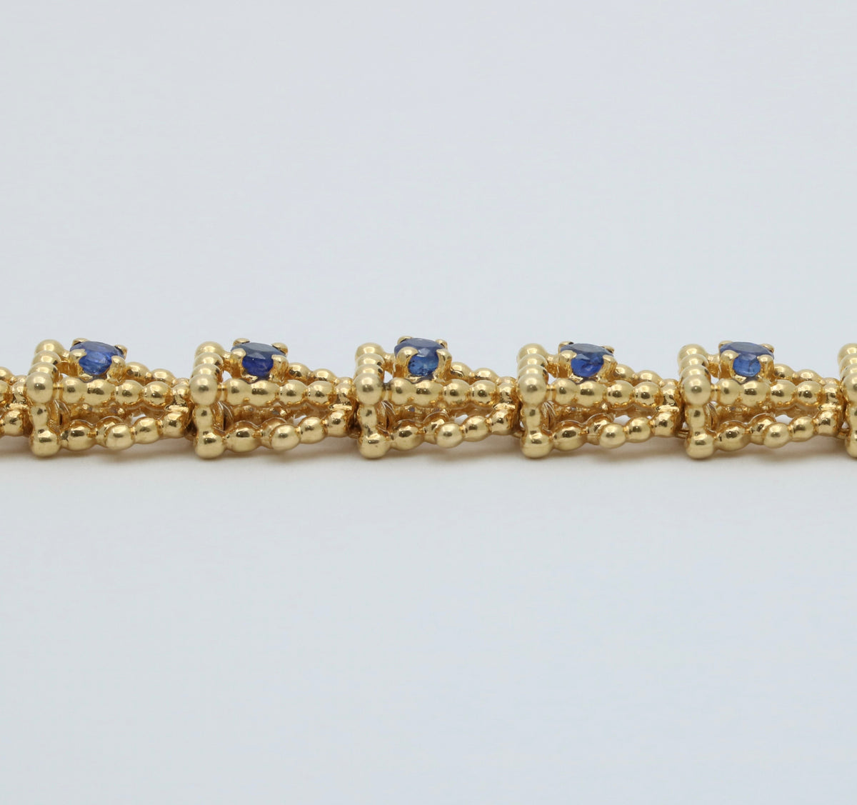 Vintage Tiffany & Co Sapphire and 18K Gold Bracelet