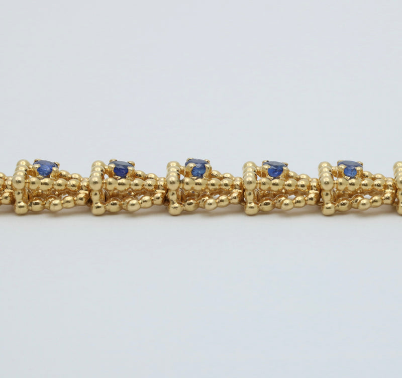 Vintage Tiffany & Co Sapphire and 18K Gold Bracelet