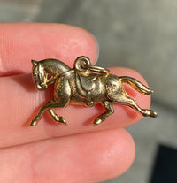 Vintage 14K Gold Horse Charm