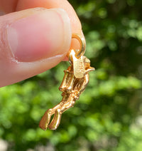 Vintage 14K Gold Scuba Diver Charm