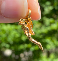 Vintage 14K Gold Scuba Diver Charm