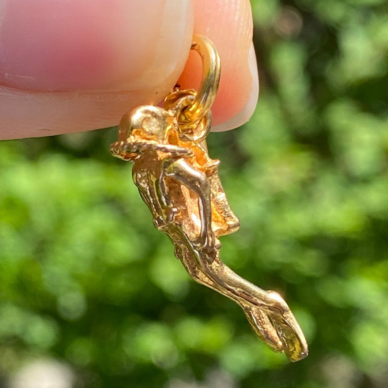 Vintage 14K Gold Scuba Diver Charm