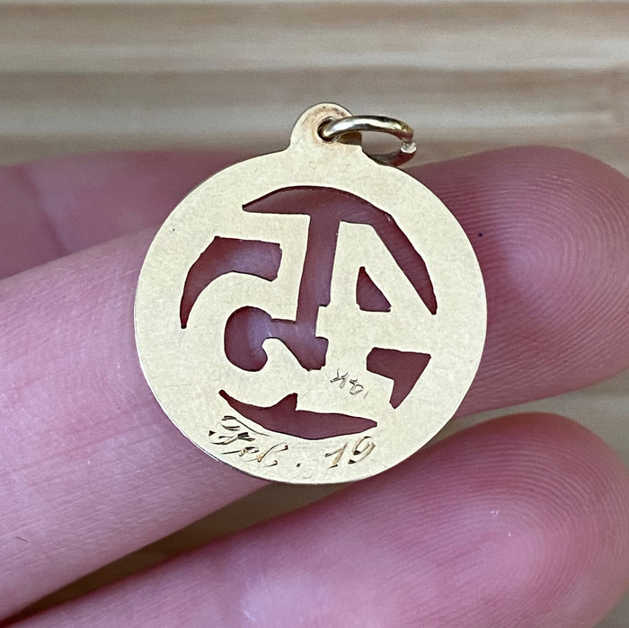 Vintage Number “45” Charm