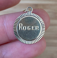 Vintage 14K Gold ROGER Charm