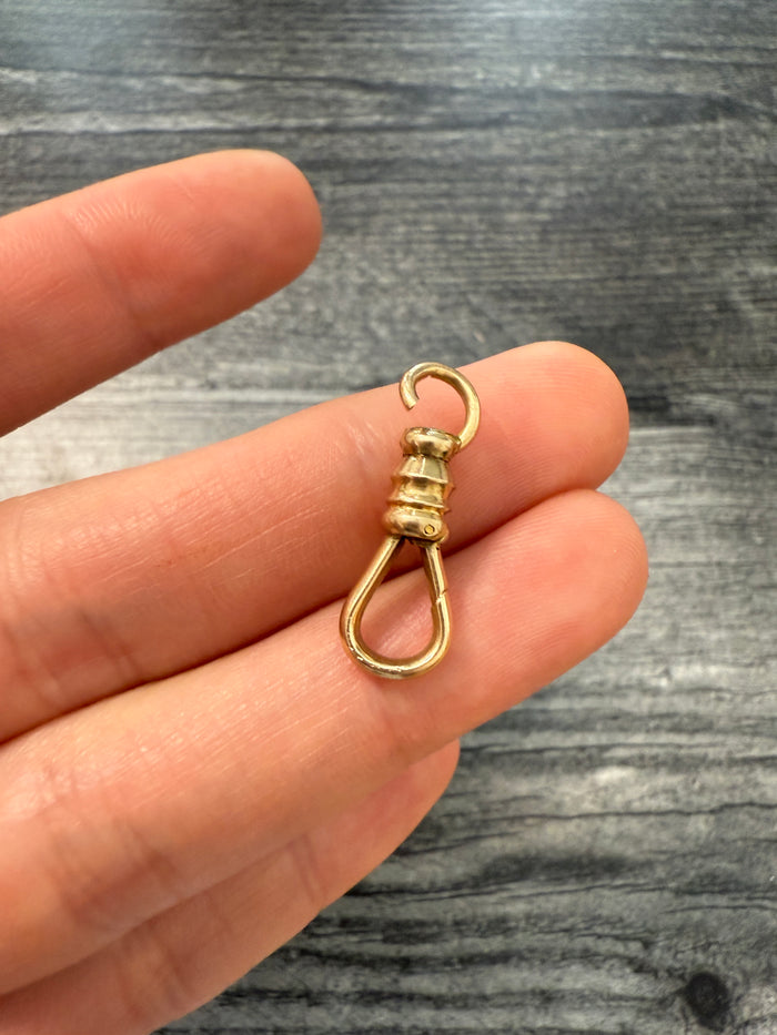 Antique 14K Gold Wider Dog Clip