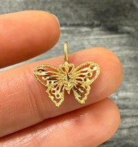 Vintage 14K Gold Butterfly Charm