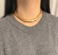 Retro Star Set Diamond and Ruby Snake Collar