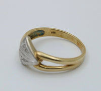 Vintage Diamond and 14K Gold Arrow Band