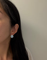 9 Carat Aquamarine Drop Earrings in 18K Gold Leverbacks