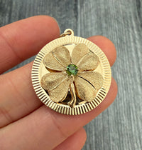 Vintage Dankner Clover Charm in 14K Gold