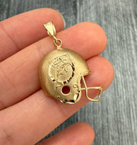 14K Gold Miami Dolphins Football Helmet Charm