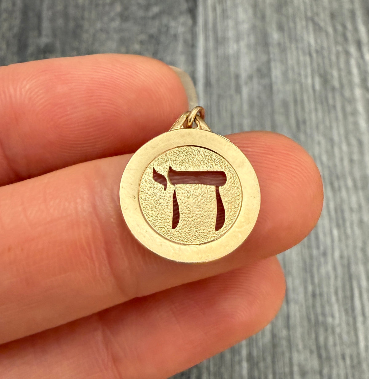 Vintage 14K Gold Chai Charm