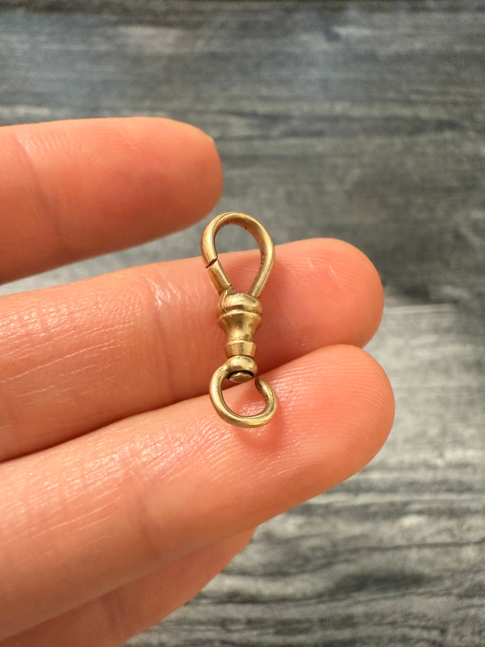 Antique 14K Rose Gold Dog Clip (A)