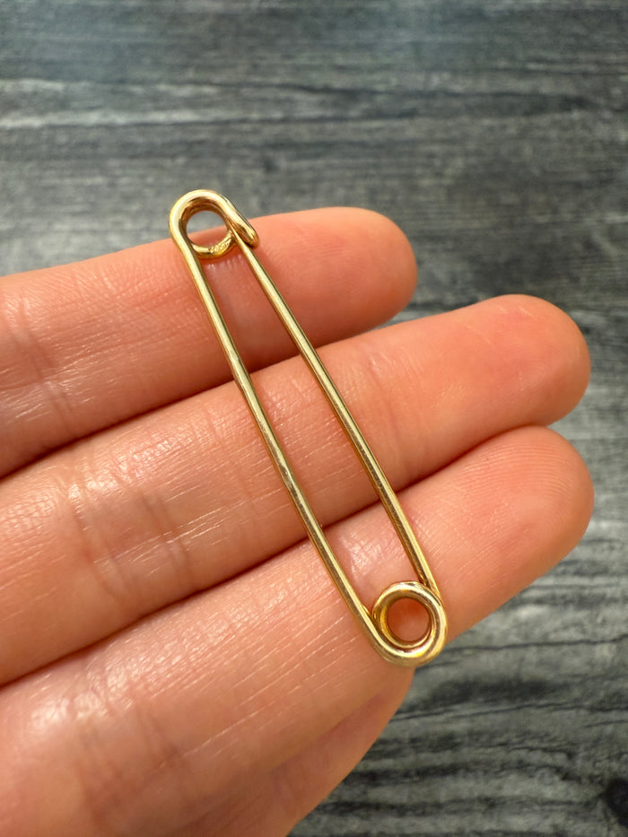 Vintage 14K Gold Safety Pin