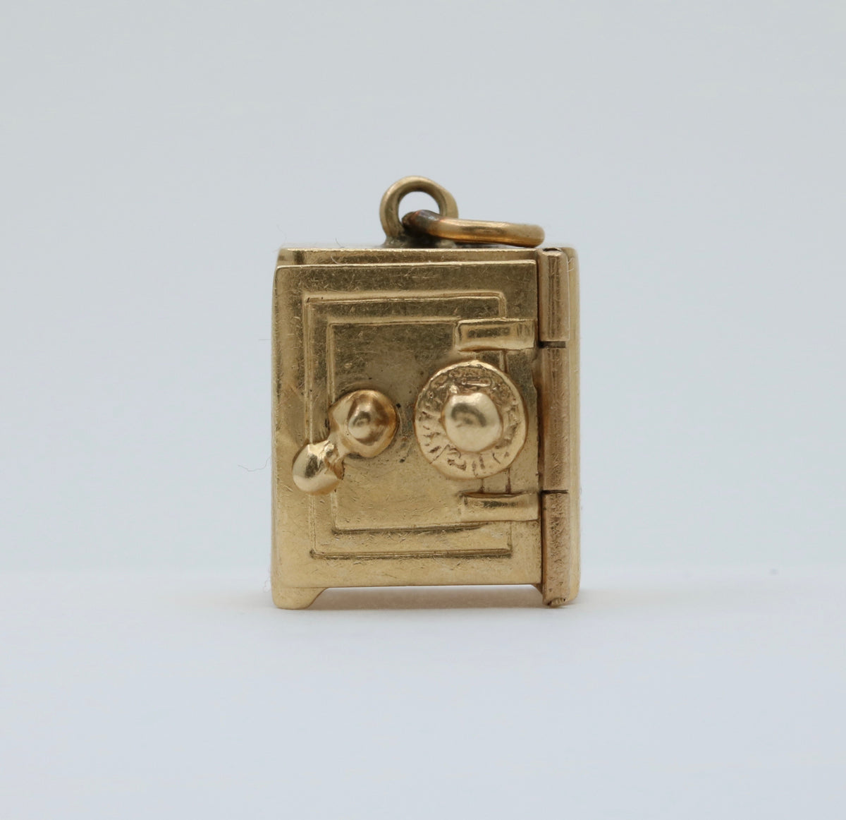 Vintage 14K Gold Articulated Safe Charm