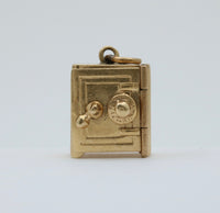 Vintage 14K Gold Articulated Safe Charm