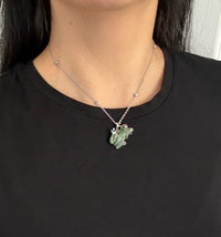 Roberto Coin Tsavorite Garnet & Diamond Frog Necklace