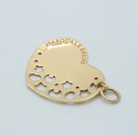 Pasquale Bruni 18K Gold Heart Charm with Moon and Stars