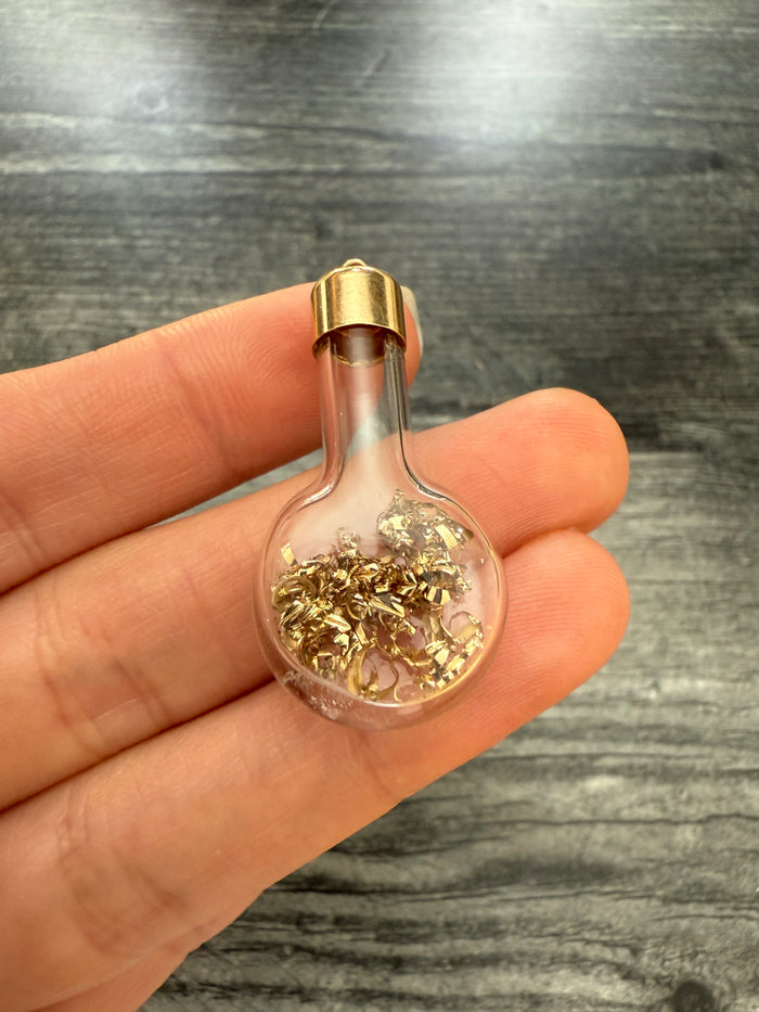 Gold in a Bottle 14K Pendant