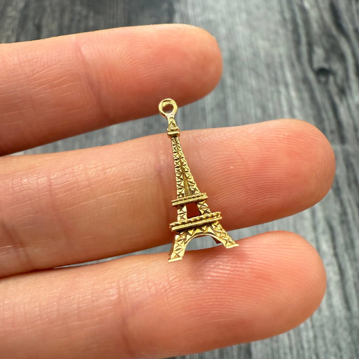 Vintage French 18K Gold Eiffel Tower Charm