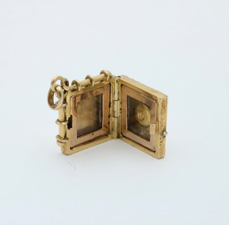 Antique 10K Gold Shield Locket Pendant