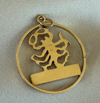 Vintage 14K Gold Scorpio Zodiac Charm