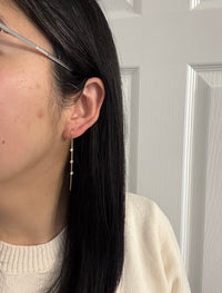 Diamond by the Yard Chain Dangle Threader Earrings