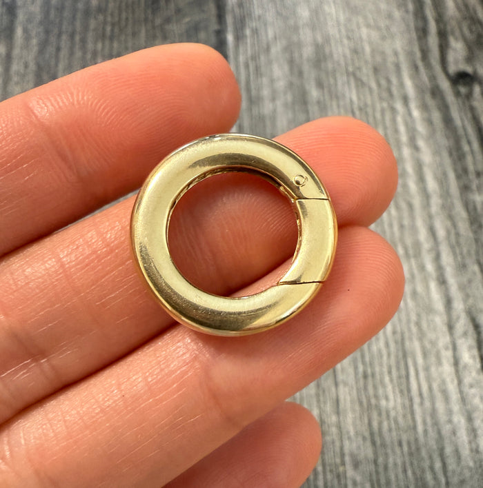 Extra Large 14K Gold Push Connector
