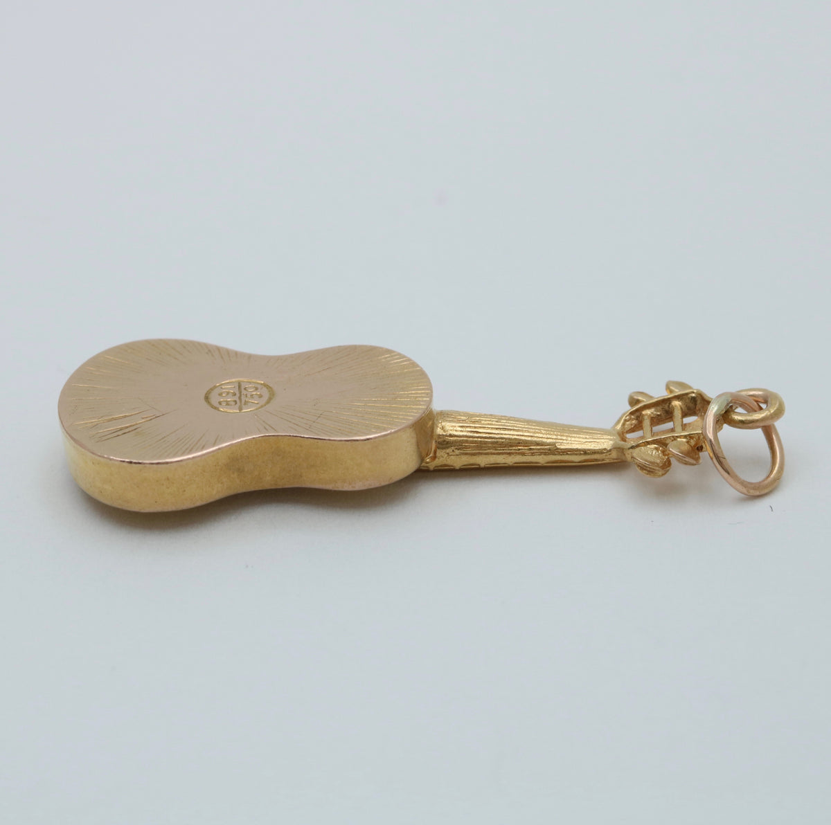 Vintage 18K Gold Guitar Charm