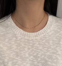 18K Gold Mariner Link Chain, 16" Long