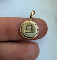 Zodiac 14K Gold Libra Charm