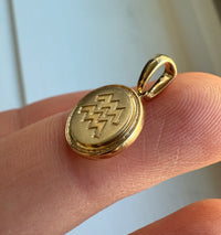 Zodiac 14K Gold Aquarius Charm