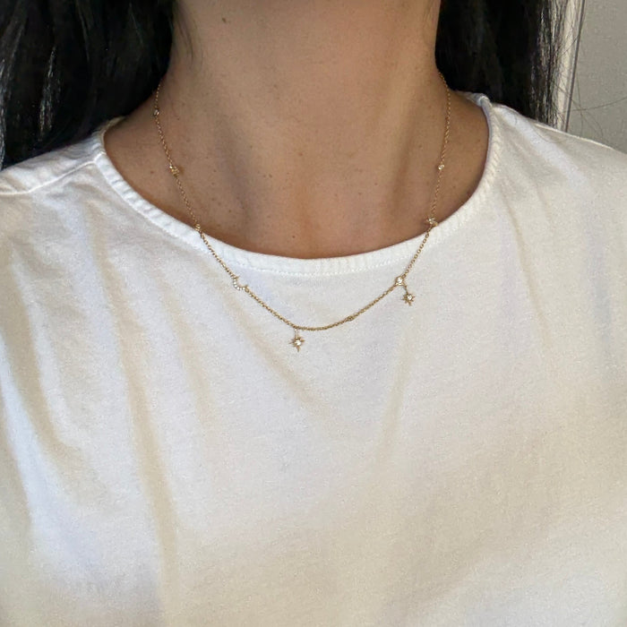 Penny Preville Celestial Diamond and 18K Gold Charm Necklace