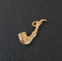 Vintage 14K Gold Pipe Charm