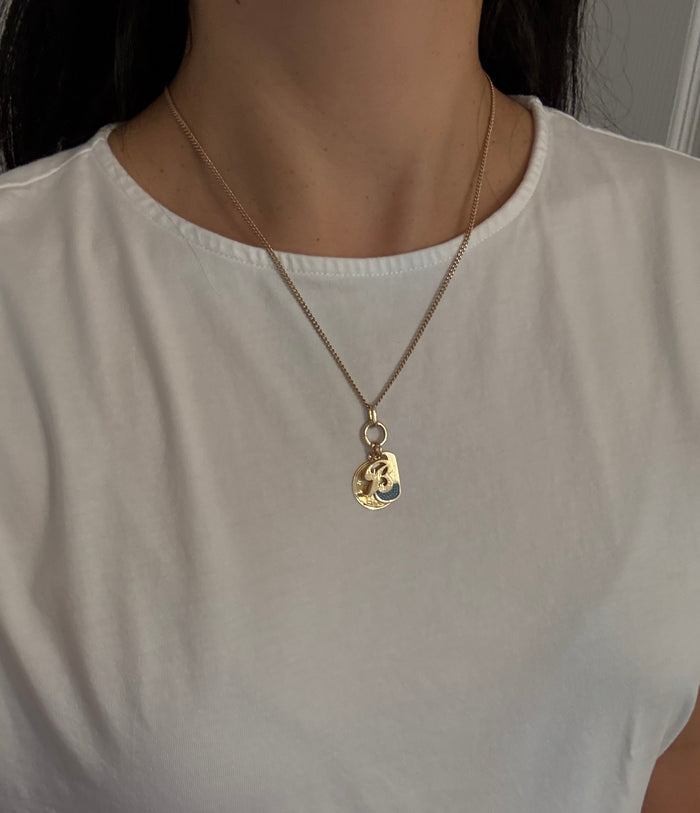 Push In Charm Holder in 14K Gold